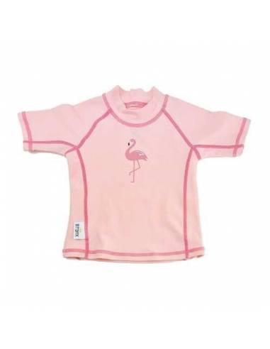 Camiseta UV manga corta - Flamingos