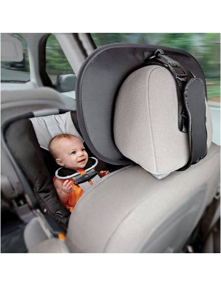 BRICA Espejo de auto para seguridad del bebé, Clear Sight, Gris