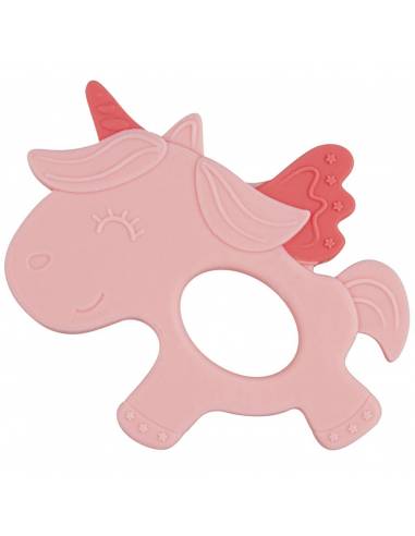 Mordedor de silicona - Unicornio - Rosa